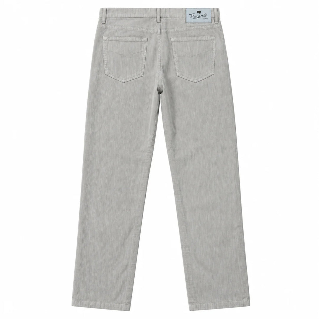 Nerano Corded Velour 5 Pocket Pant in Light Beige