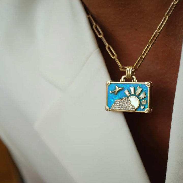 Large Suitcase YG Necklace