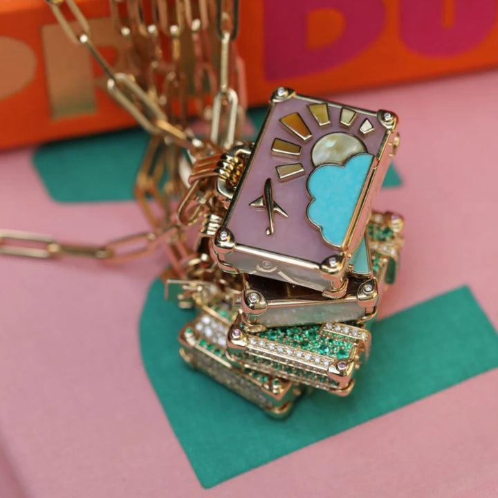 Large Suitcase YG Necklace