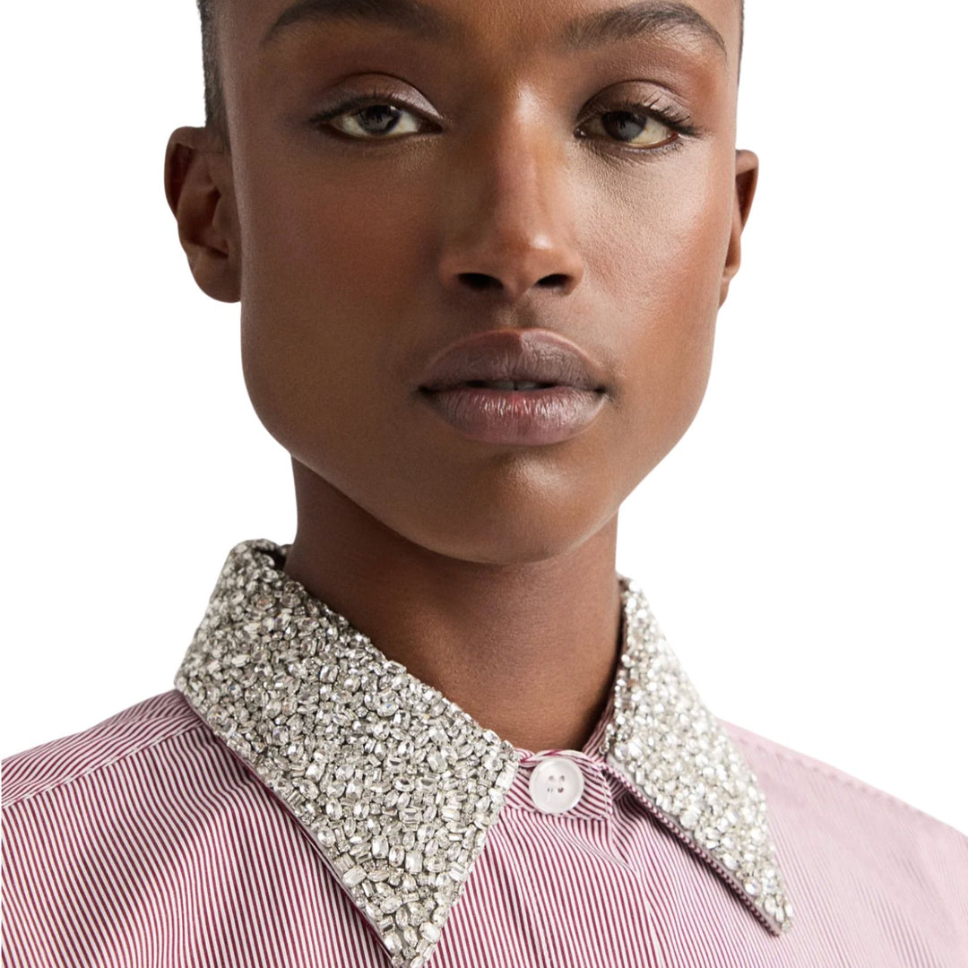 Next Ex W/ Crystal Collar - White/Wine