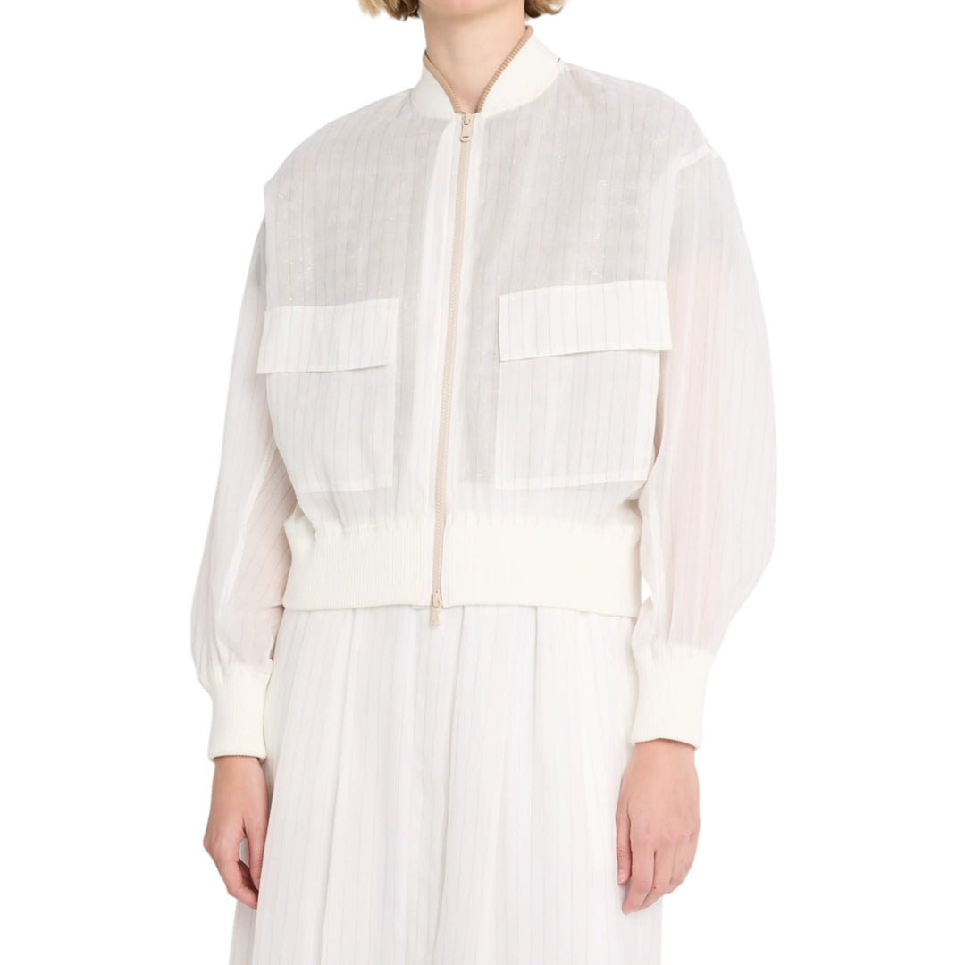 Cotton Gauze Bomber