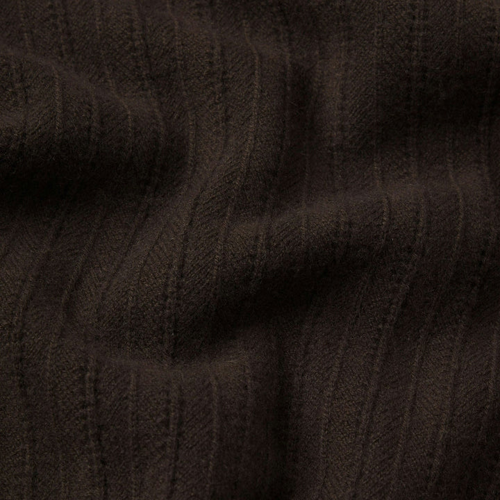 The Ladder Pointelle Cardigan in Coffee