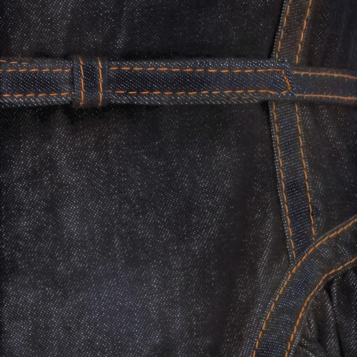Denim Panelled Midi Dress