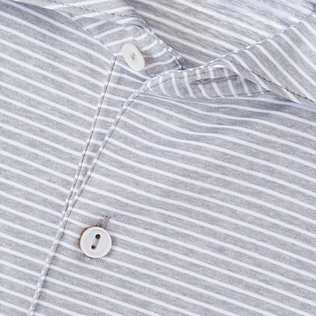 Ballad Performance Jersey Polo in Gale Grey