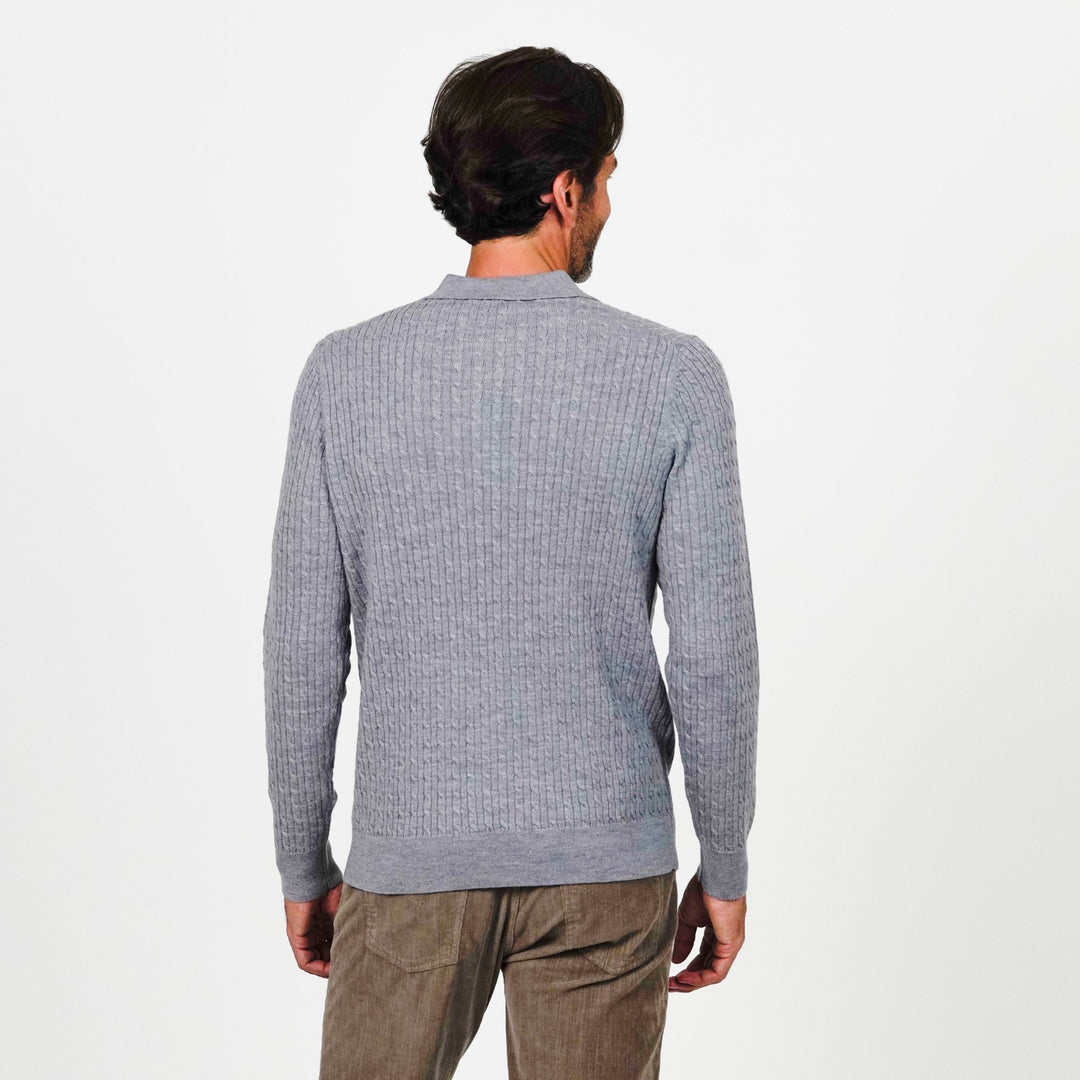 XFine Merino Baby Cable Button Polo