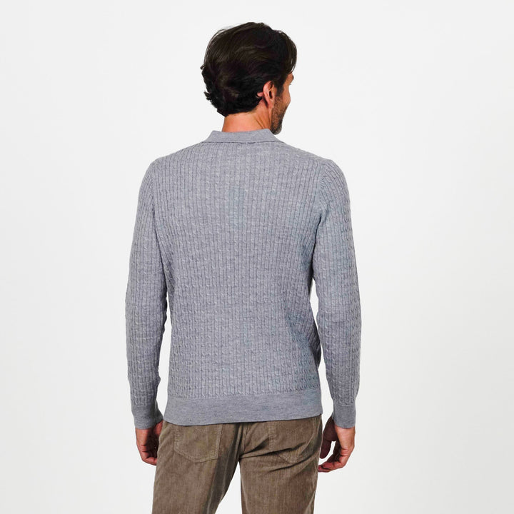 XFine Merino Baby Cable Button Polo