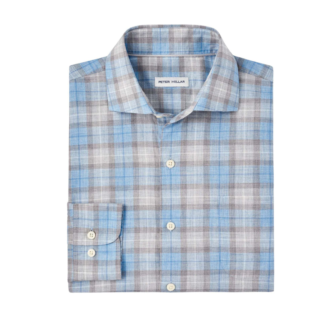 Langley Summer Cotton Sport Shirt - British Grey - XL