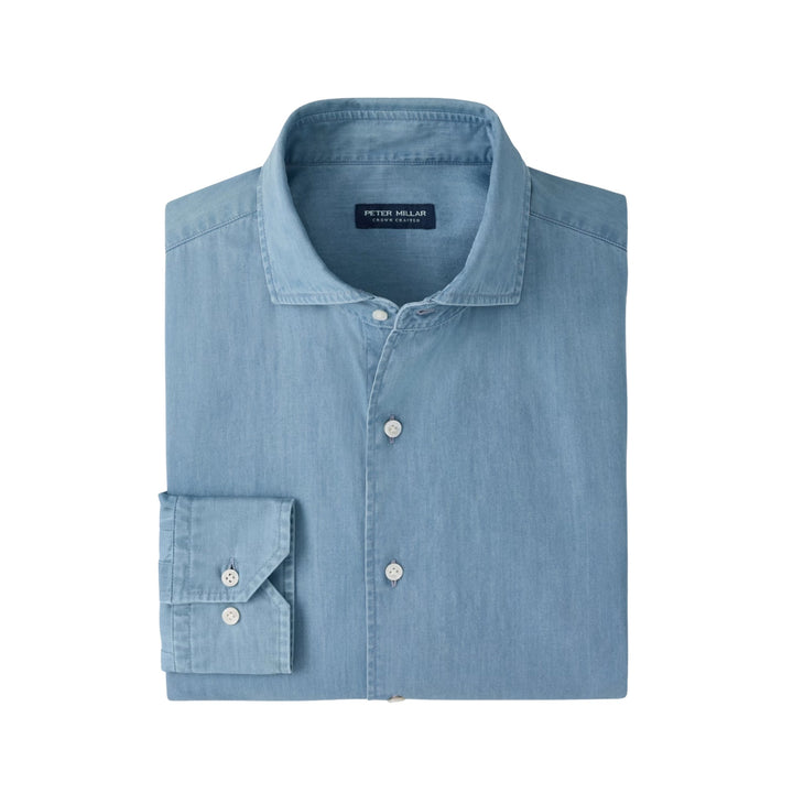 Elio Denim Cotton Sport Shirt