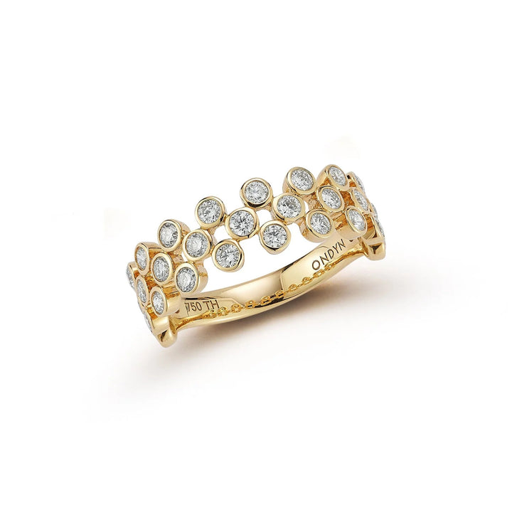 Petite Checker Ring - Size 7 - 1.04ct 18KY