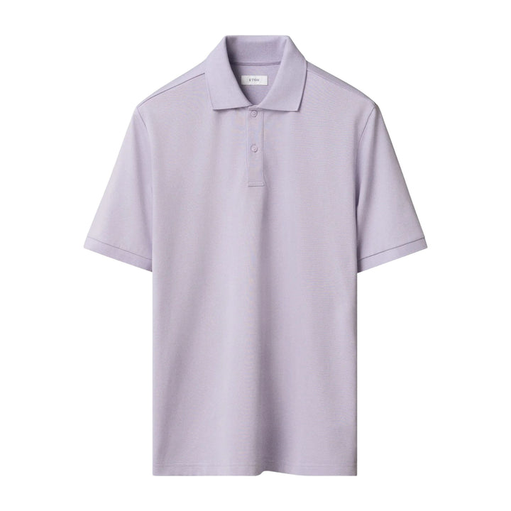 Pima Piqué Polo Shirt in Purple