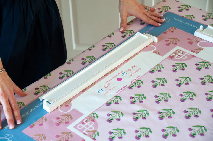 Pink Instructional Mahjong Tablecloth