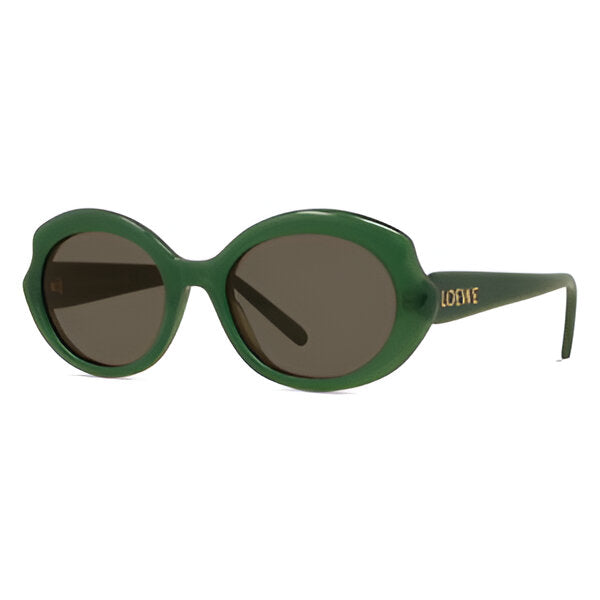 Shiny Green Geometric Full rim Sunglasses LW40147I-96E