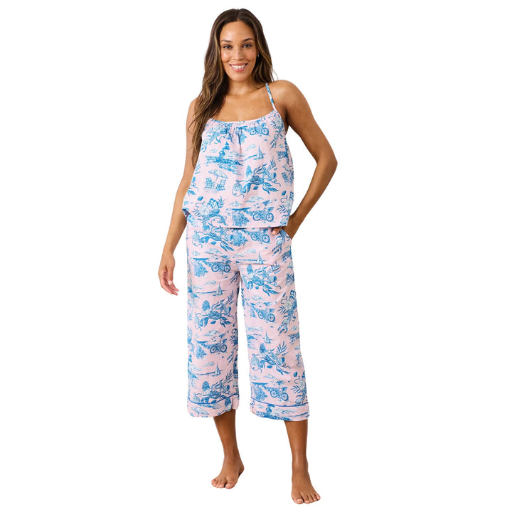Mermaid Toile Cami Cropped Set