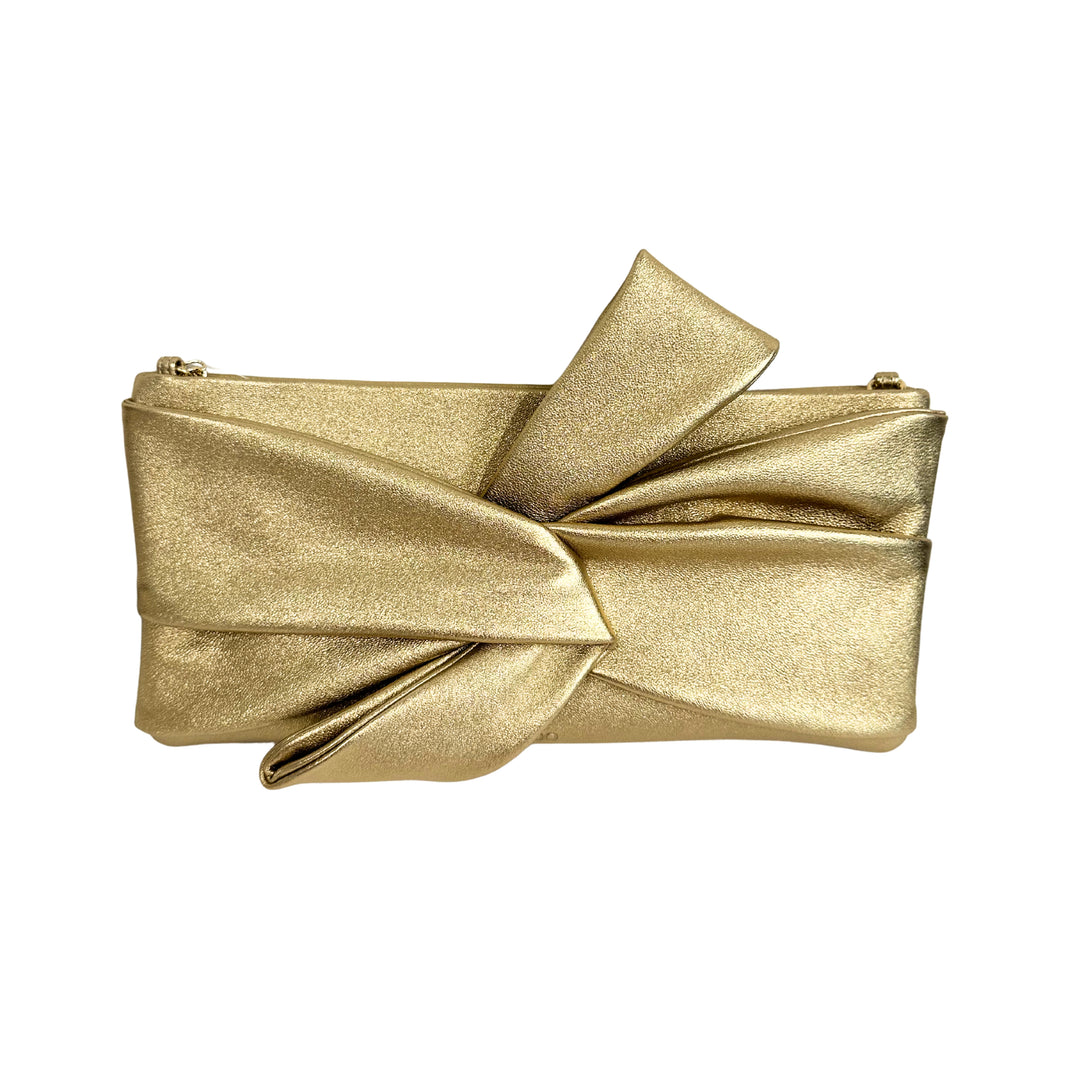 Rania Clutch in Antique Gold