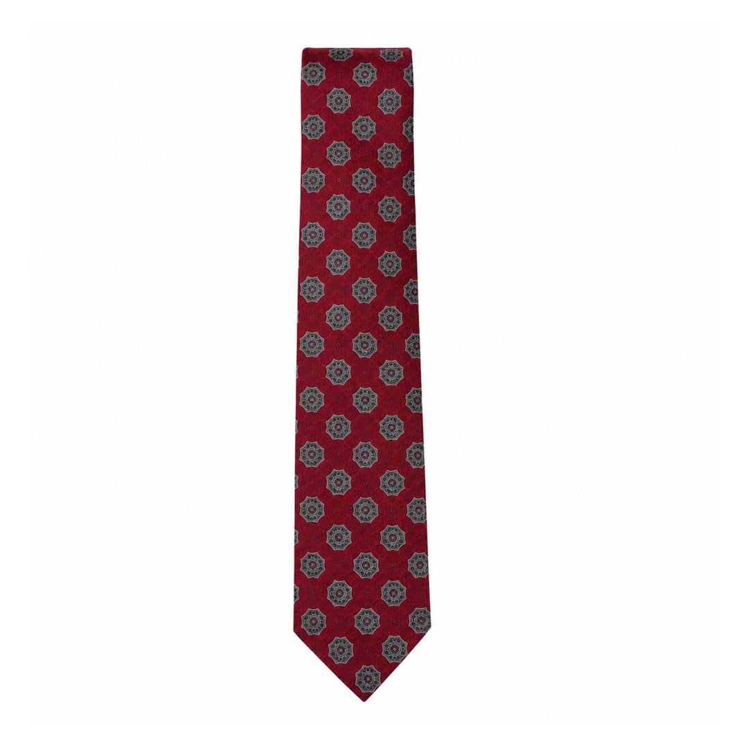 Rust Medallion Diamante Tie