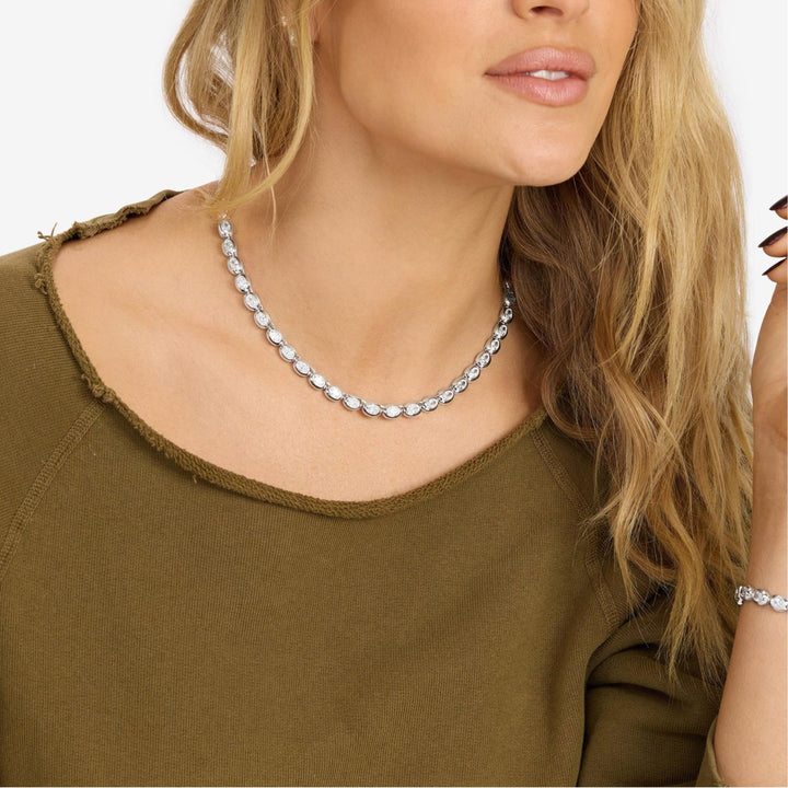 She's a Boss Tennis Necklace 16'