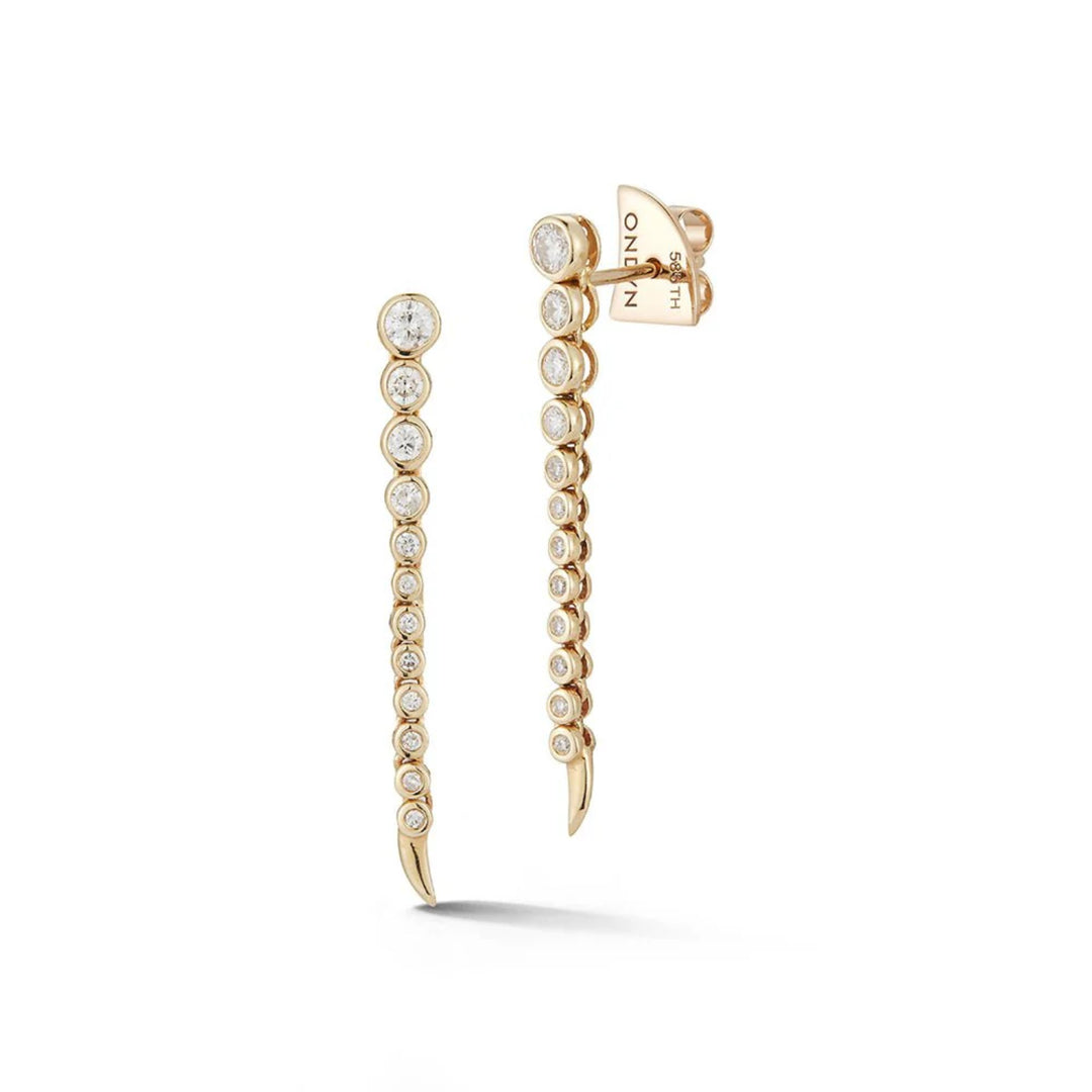 Short Continuum Earring - 0.47ct 18KY