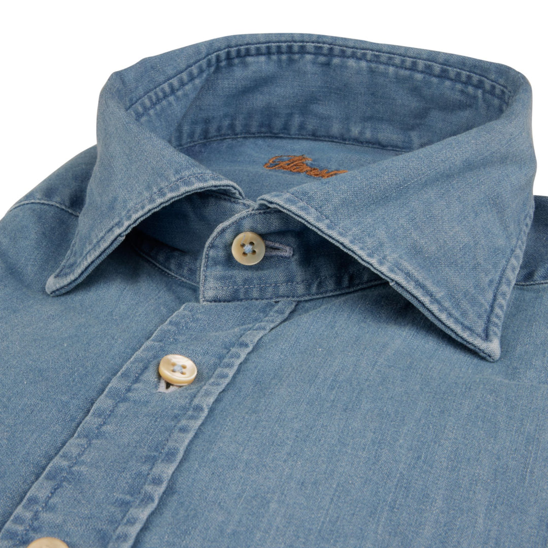 Blue Denim Sport Shirt