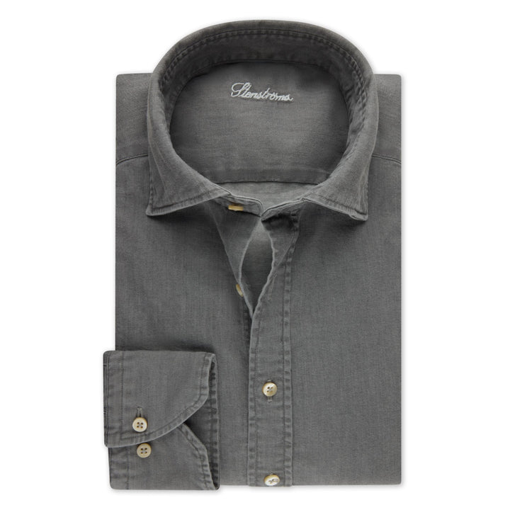 Grey Denim Sport Shirt