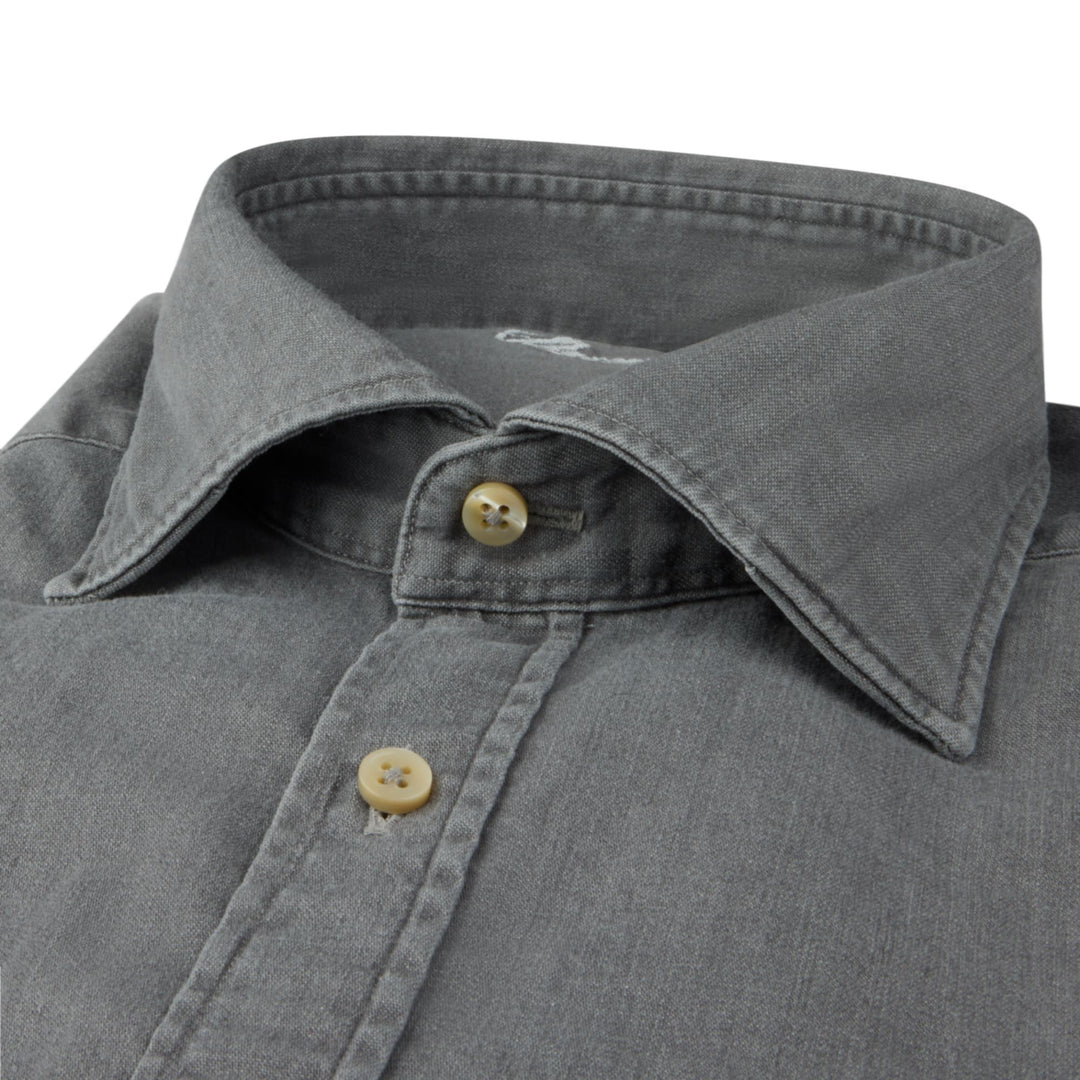 Grey Denim Sport Shirt