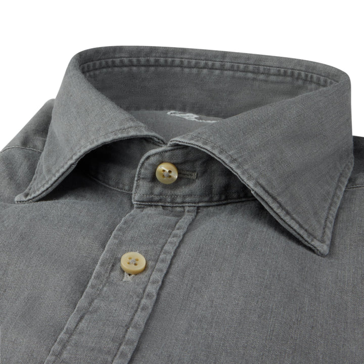 Grey Denim Sport Shirt