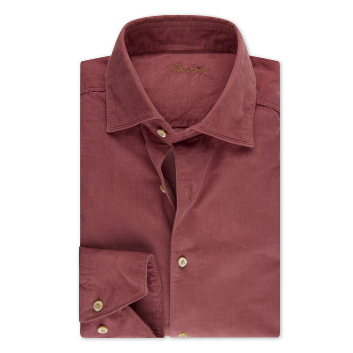 Dark pink Corduroy Sport Shirt