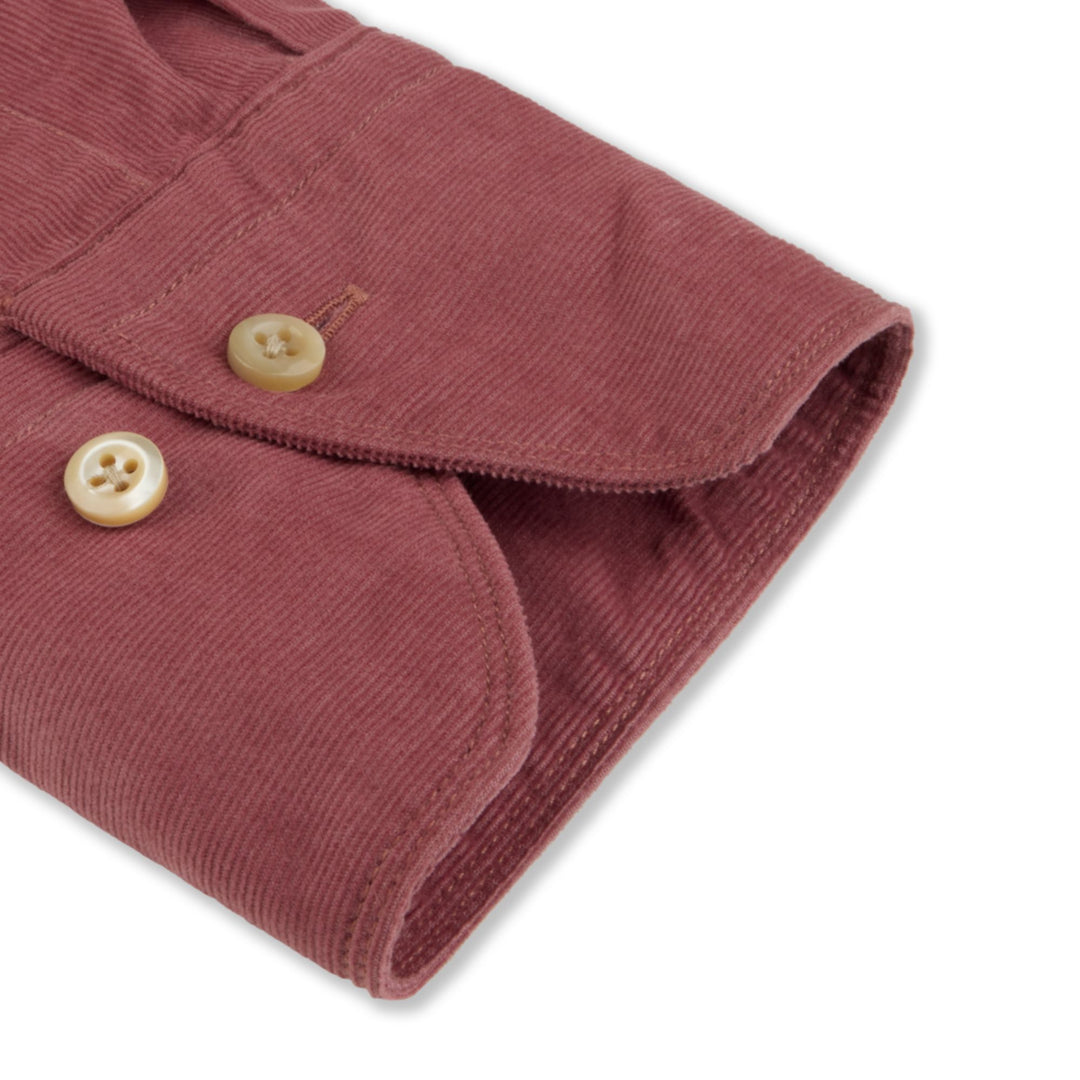 Dark pink Corduroy Sport Shirt