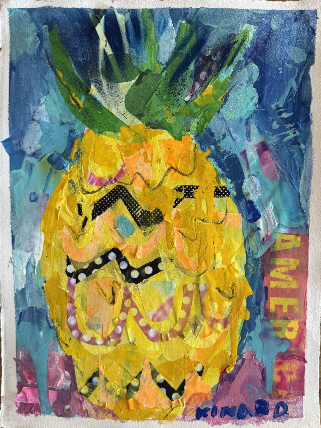 Southern Hospitality Mixed Media on Paper Original Art Piece