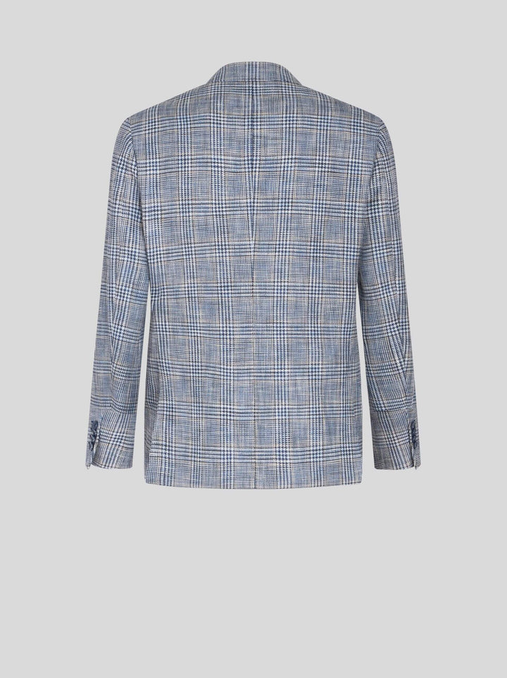Check Linen &#038; Cotten Blazer