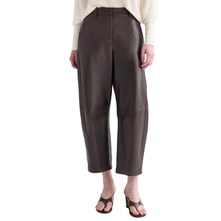 Leather Slouchy BF Trouser