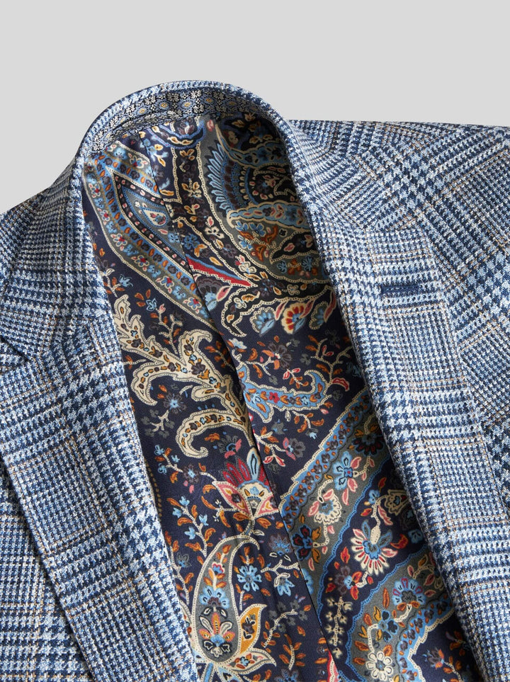 Check Linen &#038; Cotten Blazer