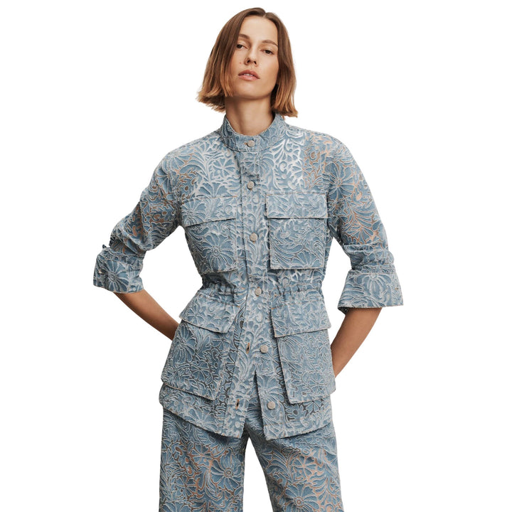 Lane Jacket w/ Burnout Floral