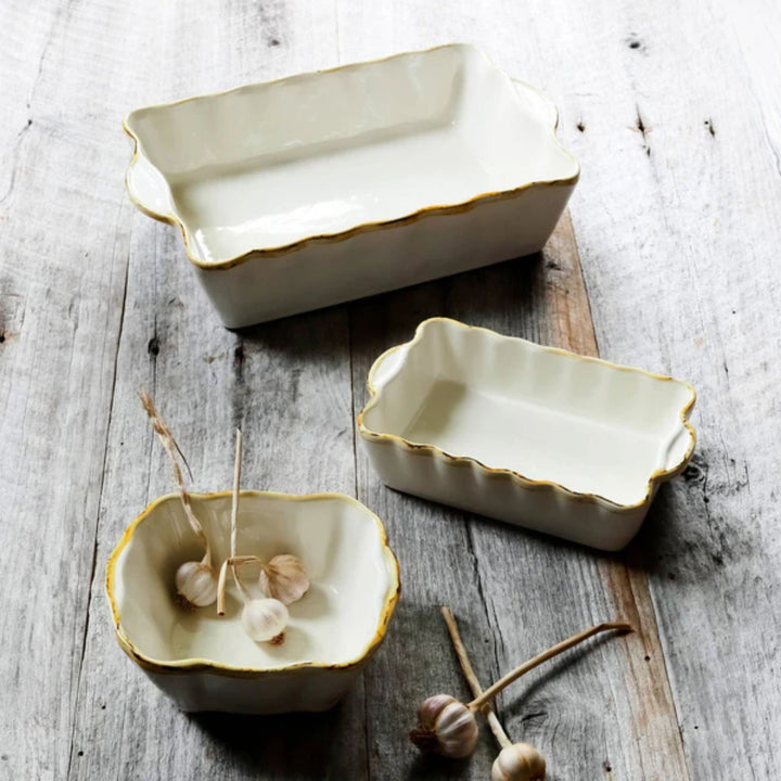 Italian Bakers Medium Rectangular Baker in White