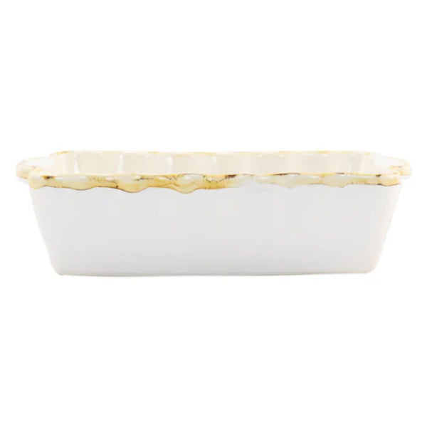Italian Bakers Small Rectangular Baker in White