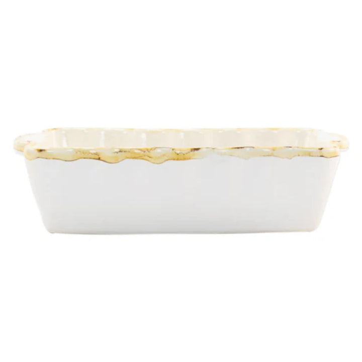 Italian Bakers Small Rectangular Baker in White