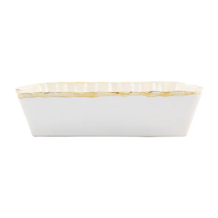 Italian Bakers Large Rectangular Baker in White