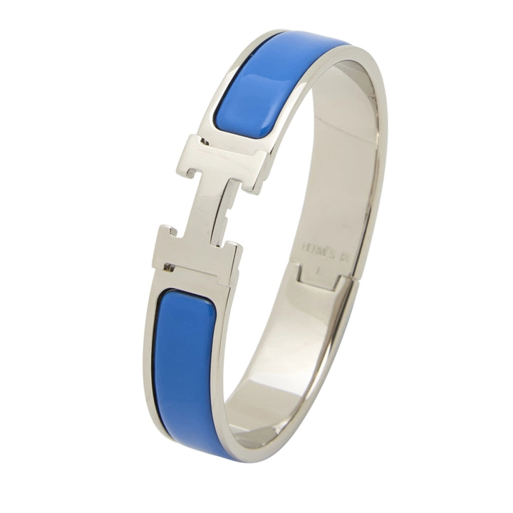 HERMES BLUE SILVER CLIC CLAC NARROW