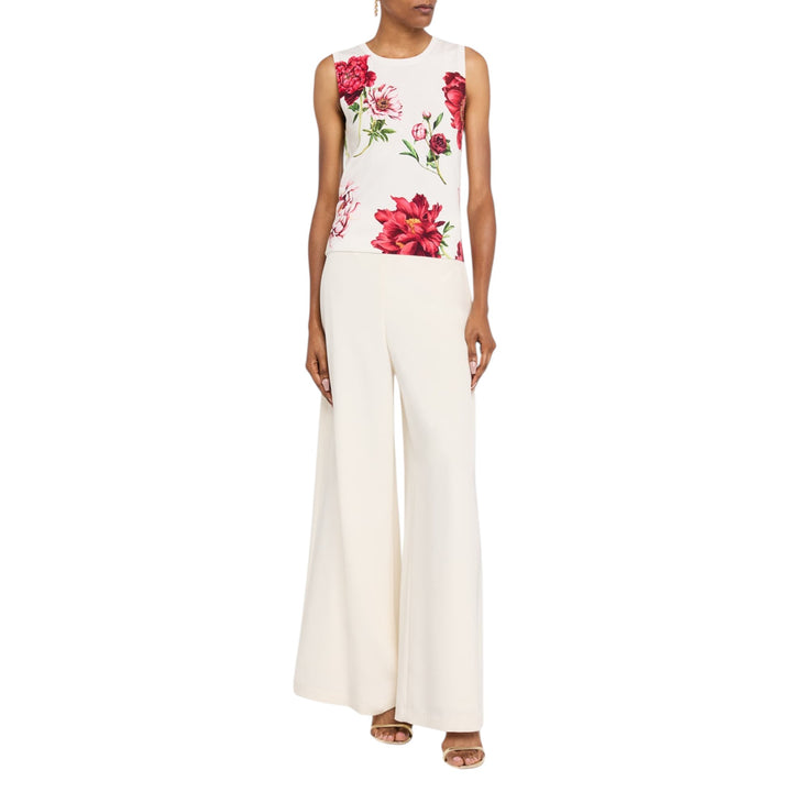 Sleeveless Peony Print Twinset Tank