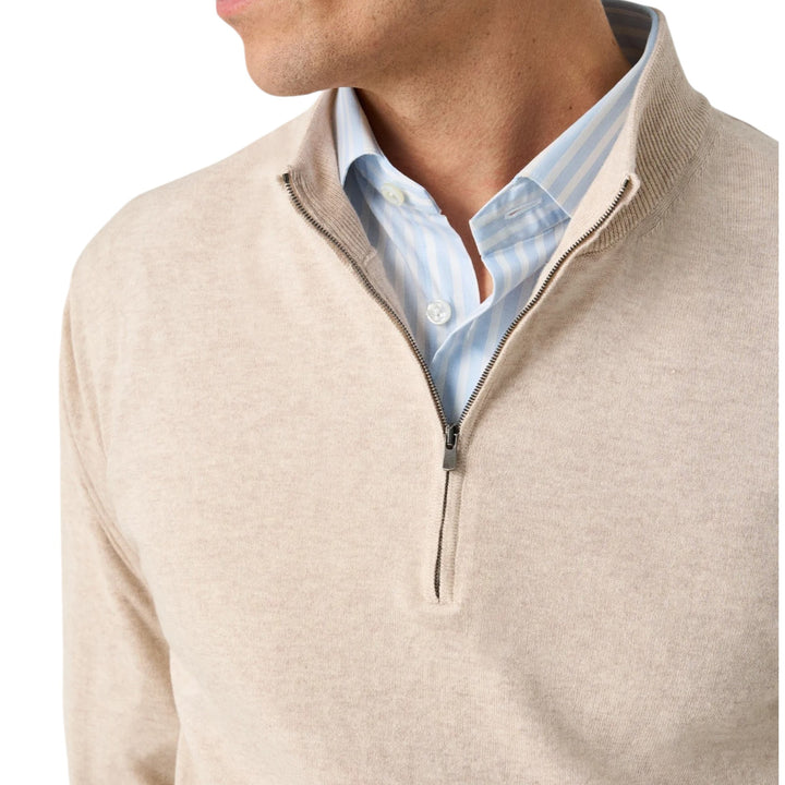 Bengal Striped Elevated Pique Shirt Contemporary Fit in Light Blue