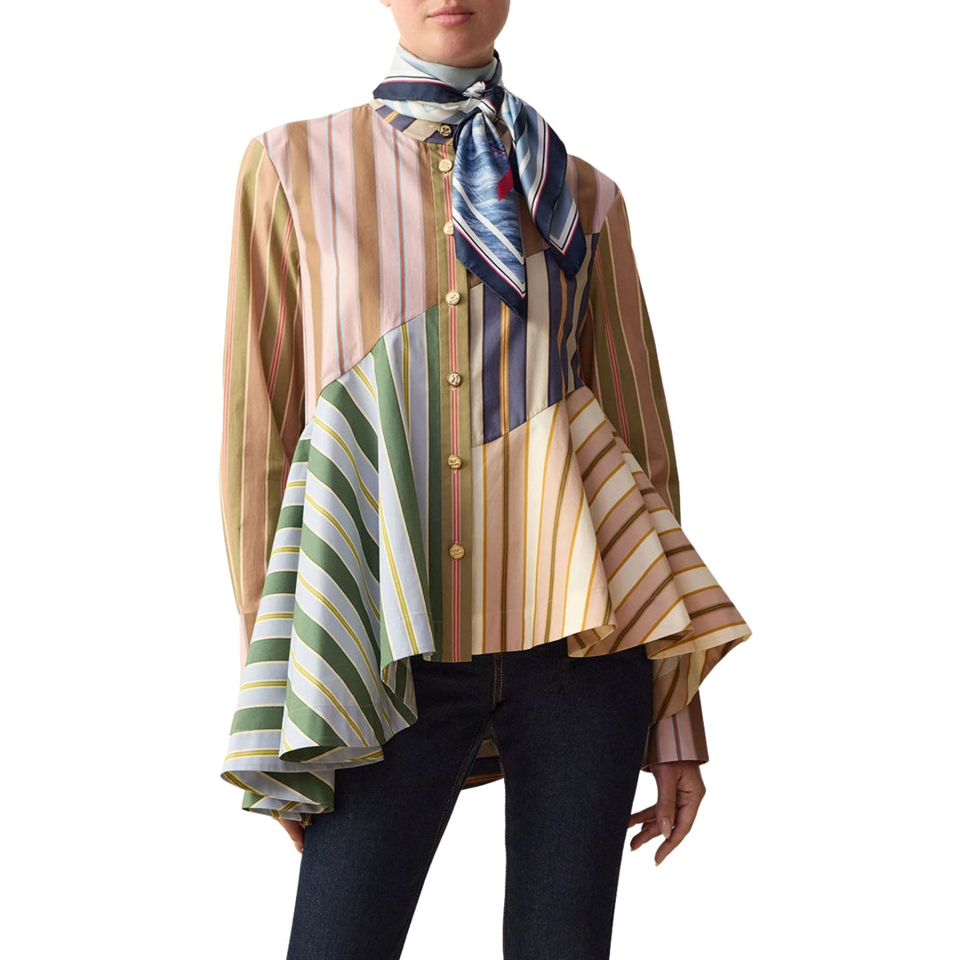 Clash Poplin Peplum Shirt