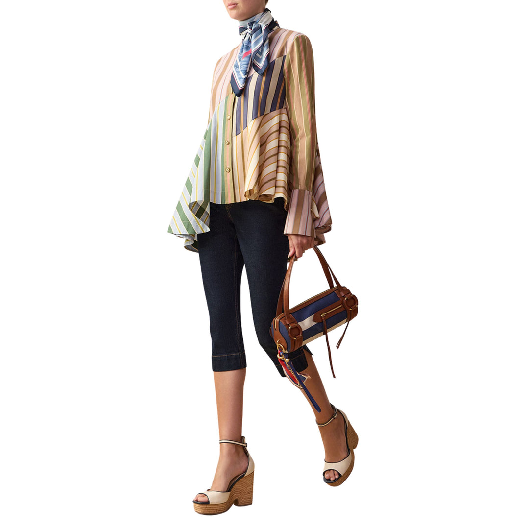 Clash Poplin Peplum Shirt