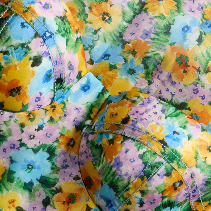 Clash Peplum Bustier Top
