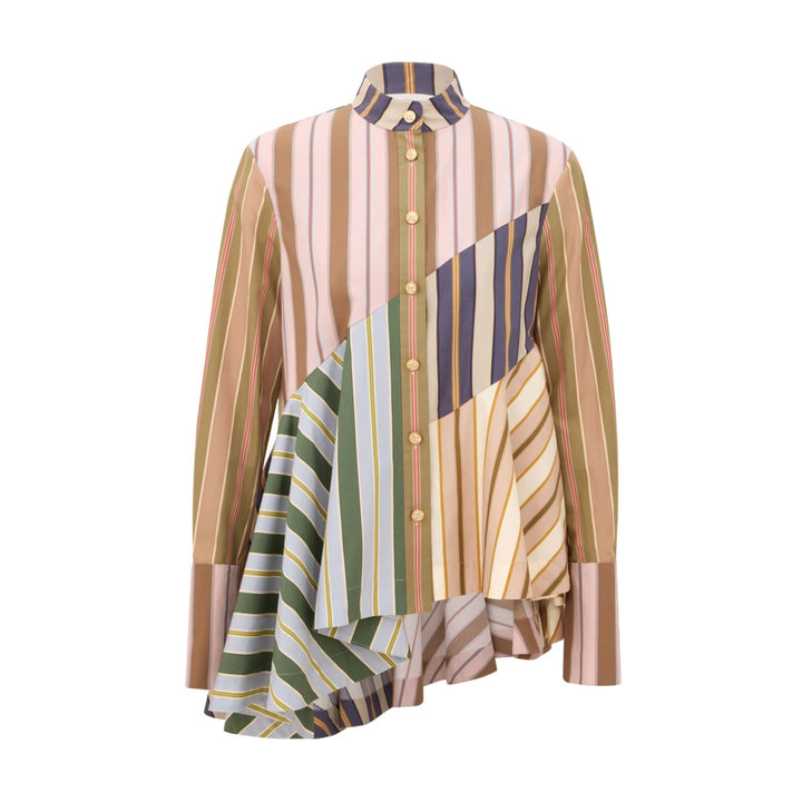 Clash Poplin Peplum Shirt