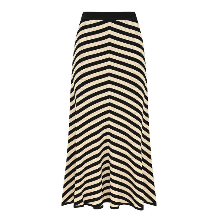 Valiant Deco Stripe Midi Skirt