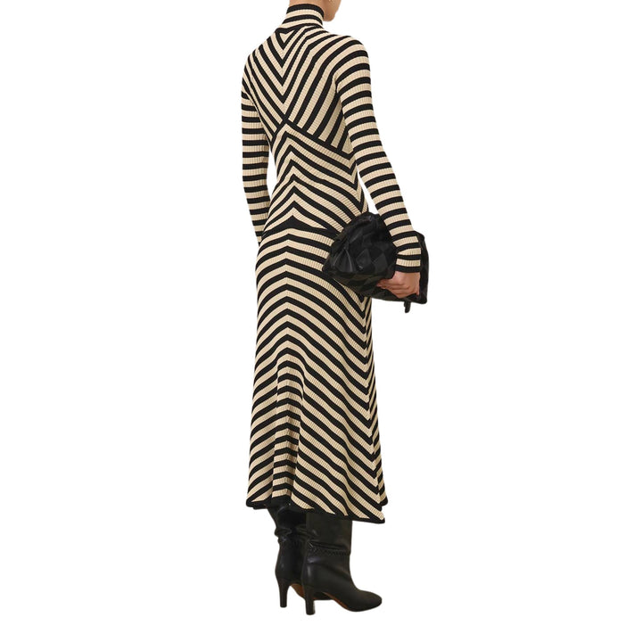 Valiant Deco Stripe Midi Skirt